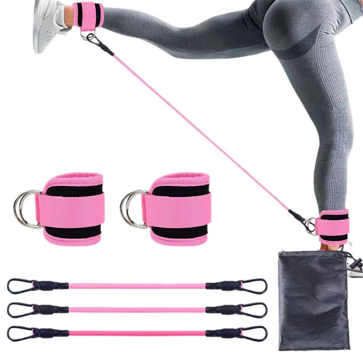 🔥 Ankle Resistance Bands – Glutes & Leg Training at Home
