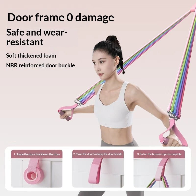 🔥 Resistance Bands Set (11–14 PCS) – Complete Home Gym System