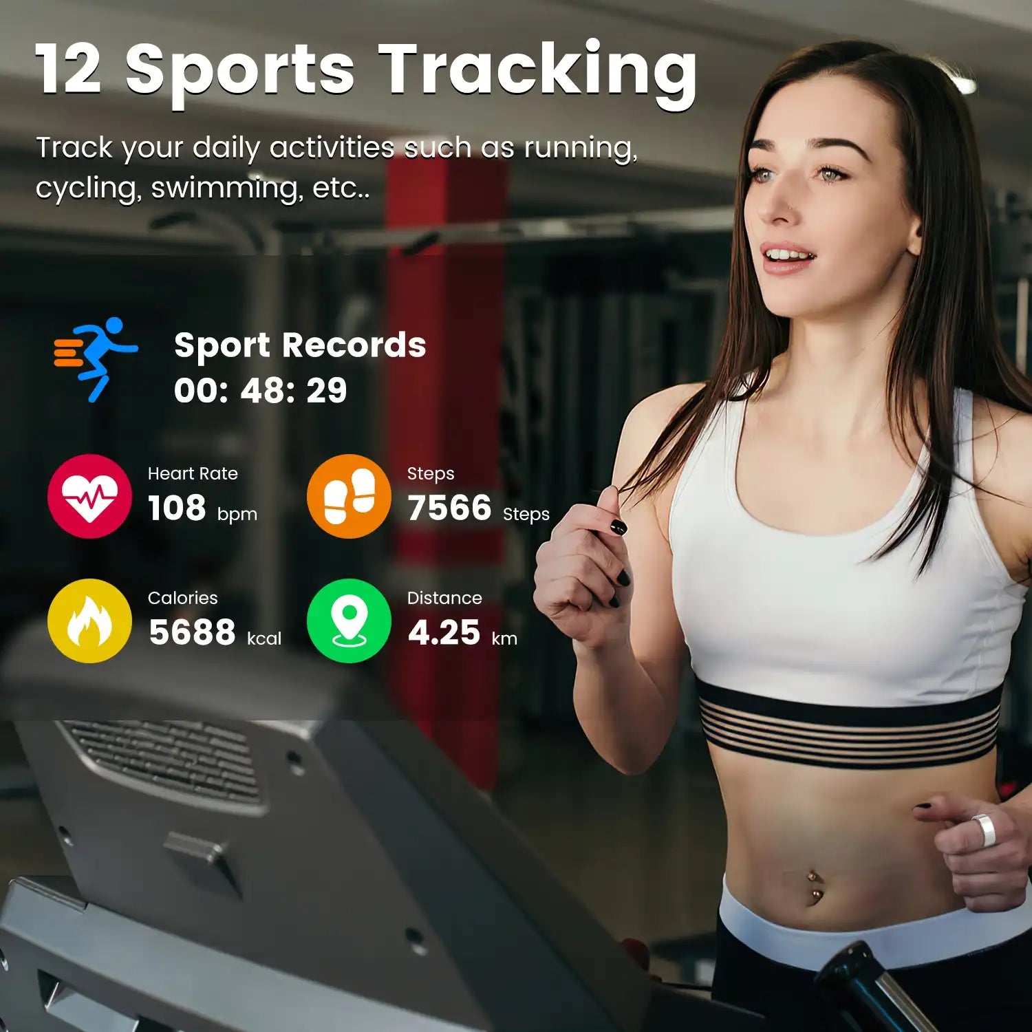🔥 Smart Fitness Ring – Track Sleep, Heart Rate & Recovery in Style