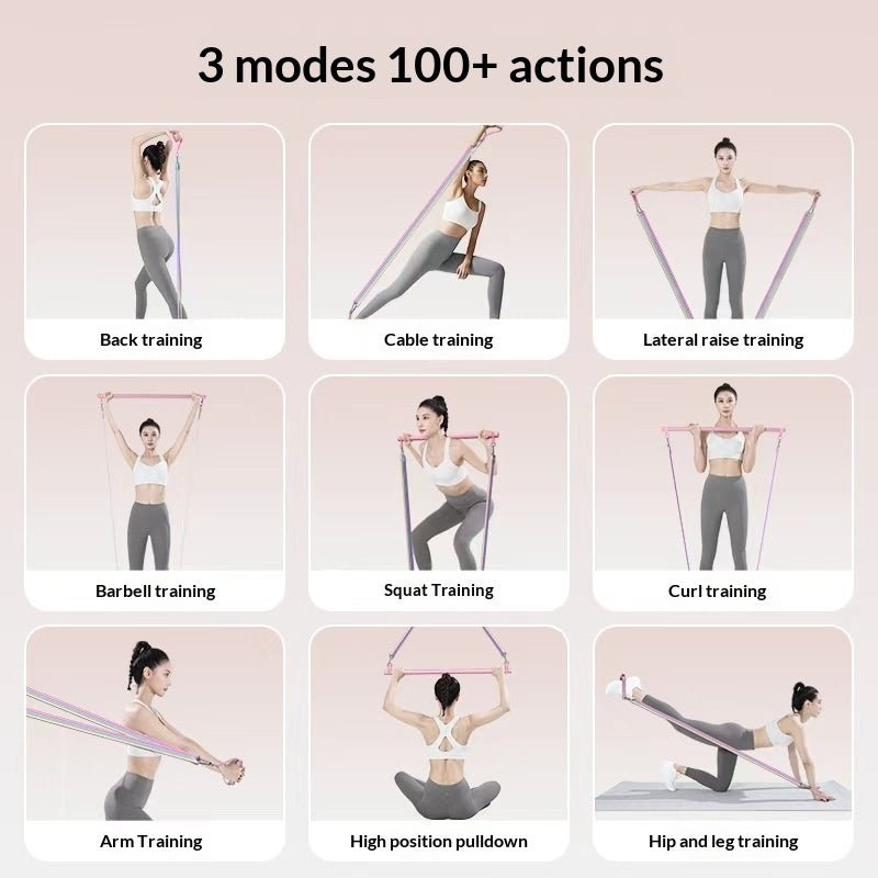 🔥 Resistance Bands Set (11–14 PCS) – Complete Home Gym System