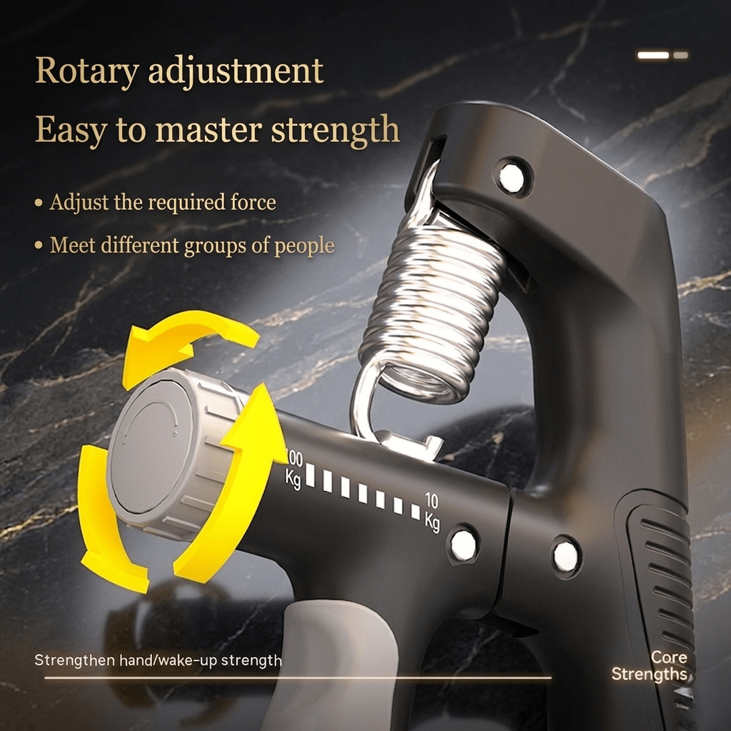 🔥 Adjustable Grip Strength Trainer – Build Stronger Hands & Forearms Fast