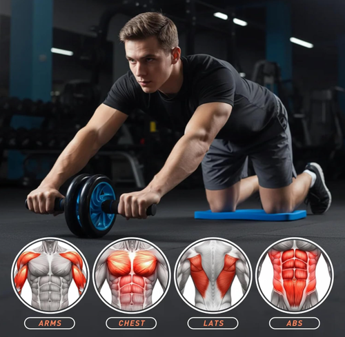 🔥 Ab Roller Wheel Set – Ultimate Core Strength Trainer