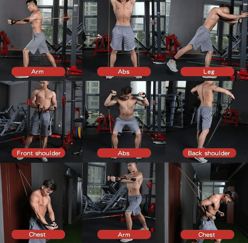🔥 Resistance Bands Set – Full Body Workout Anywhere