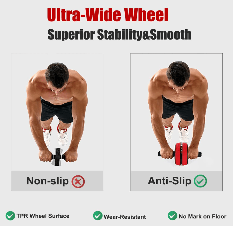 🔥 Ab Roller Wheel – Full Core Strength Training Tool