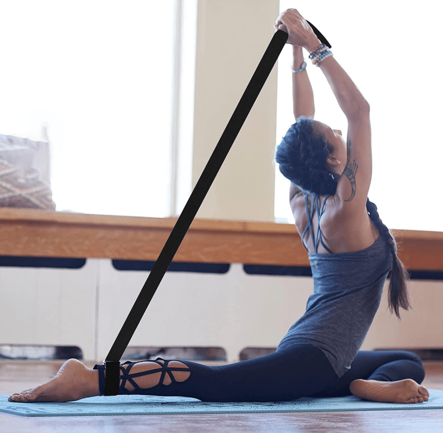 🔥 Resistance Stretch Band with Handles for Yoga, Pilates, and Recovery