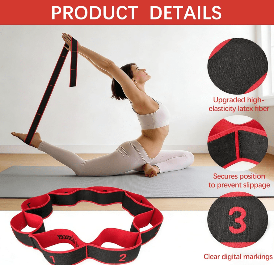 🔥 Stretch Strap – Improve Flexibility & Mobility Anywhere