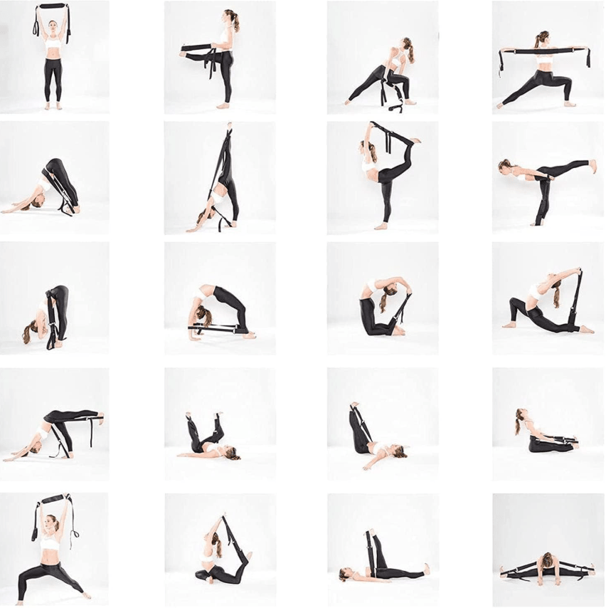 🔥 Resistance Stretch Band with Handles for Yoga, Pilates, and Recovery