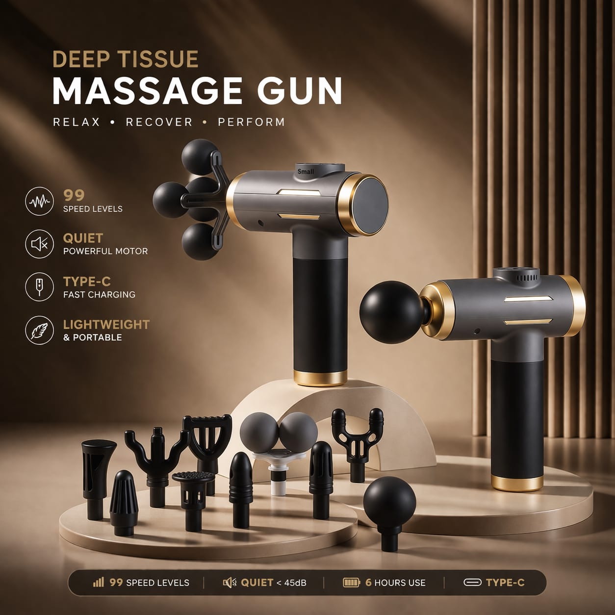 🔥 ProPulse Elite Mini Massage Gun – Instant Muscle Relief On the Go