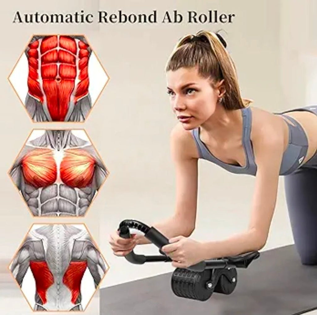 🔥 2 in 1 Ab Roller Trainer With Counter Phone Holder