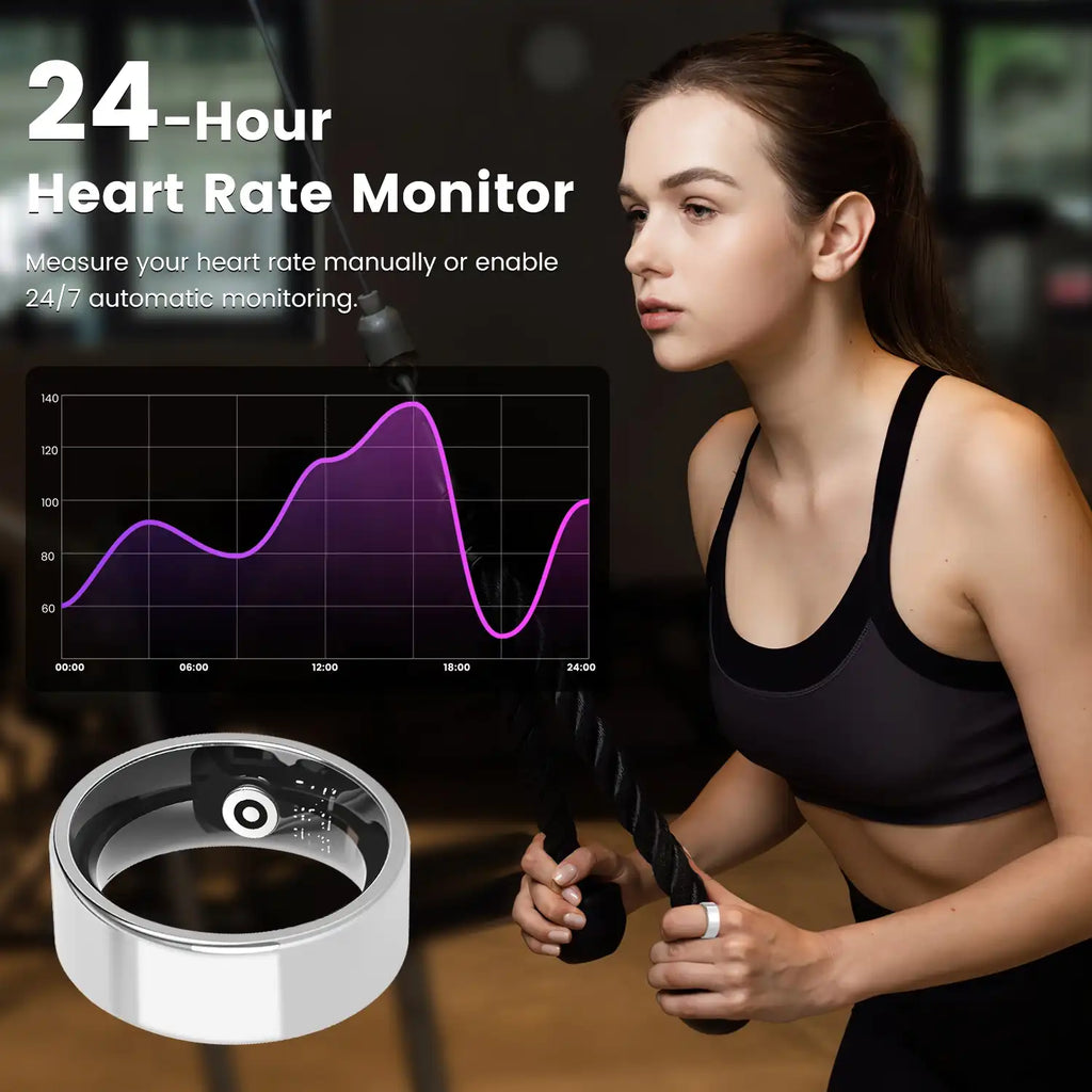 🔥 Smart Fitness Ring – Track Sleep, Heart Rate & Recovery in Style