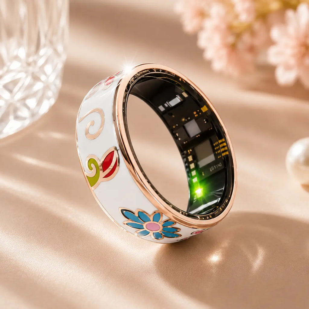🌸 FloraFit™ Smart Fitness Ring 🌸